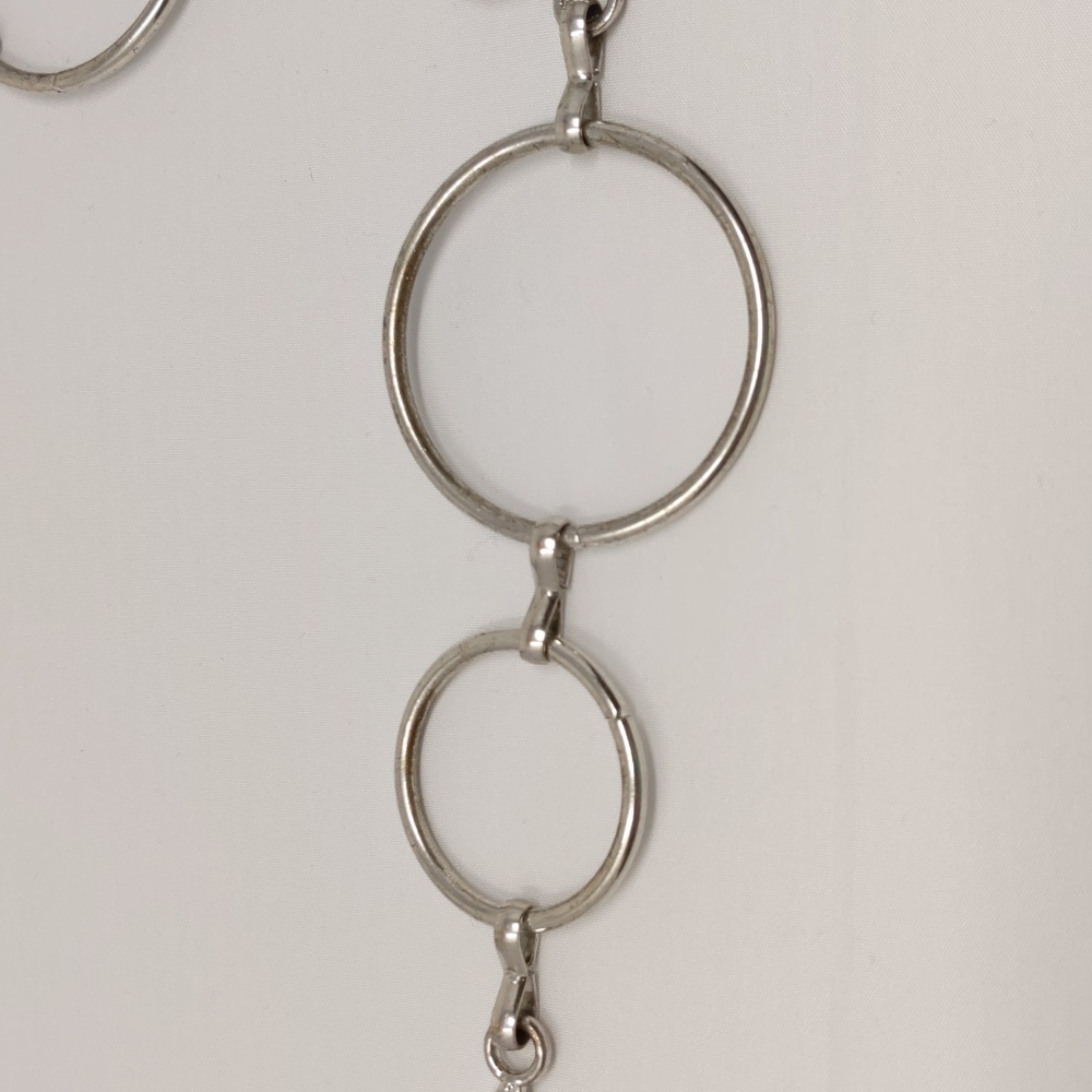 Women's Silver Tone Leaf Chain Belt - Picture 3 of 10